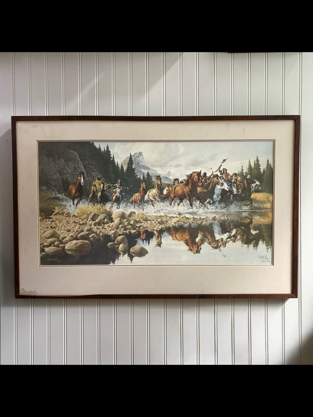 Frank McCarthy “Returning Raiders” Signed Limited Edition Print 361/1000 Vintage